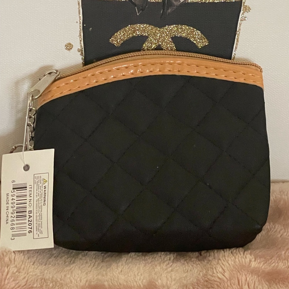 NWT Quilted Coin Pouch/Keychain
